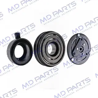 Conjunto de Embreagem do Compressor Delphi/Mahle RC.600.108 Volkswagen Fox / Gol G5 - 12 Volts Polia 3pk 114mm