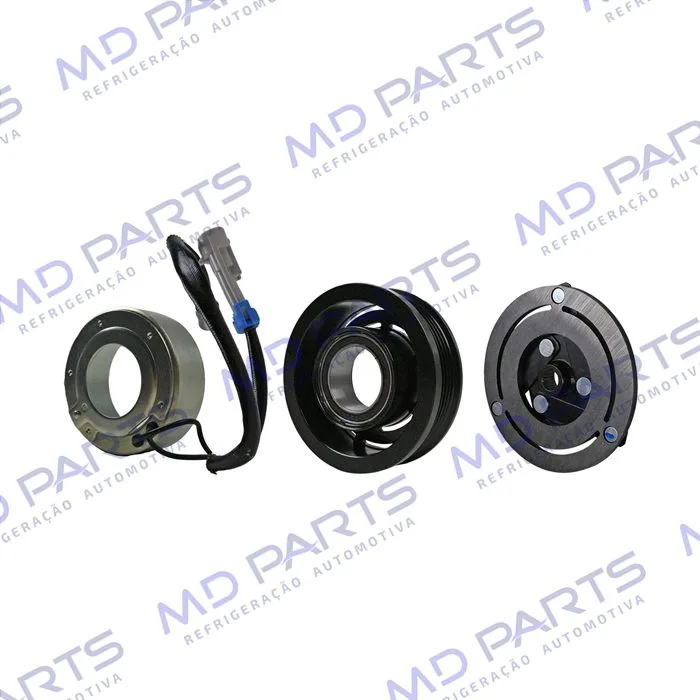Conjunto de Embreagem do Compressor RC.600.064 Scroll Chevrolet Tracker/ Spin/ Onix/ Sonic 1.6/ Cobalt 1.8 - 12 Volts Polia 5pk 103mm — foto 4