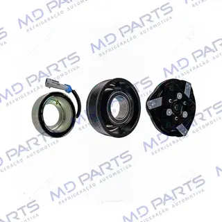 Conjunto de Embreagem do Compressor RC.600.353 Fiat Palio/ Siena/ Doblo Motor 1.4 2012> - 12 Volts Polia 5pk 89mm