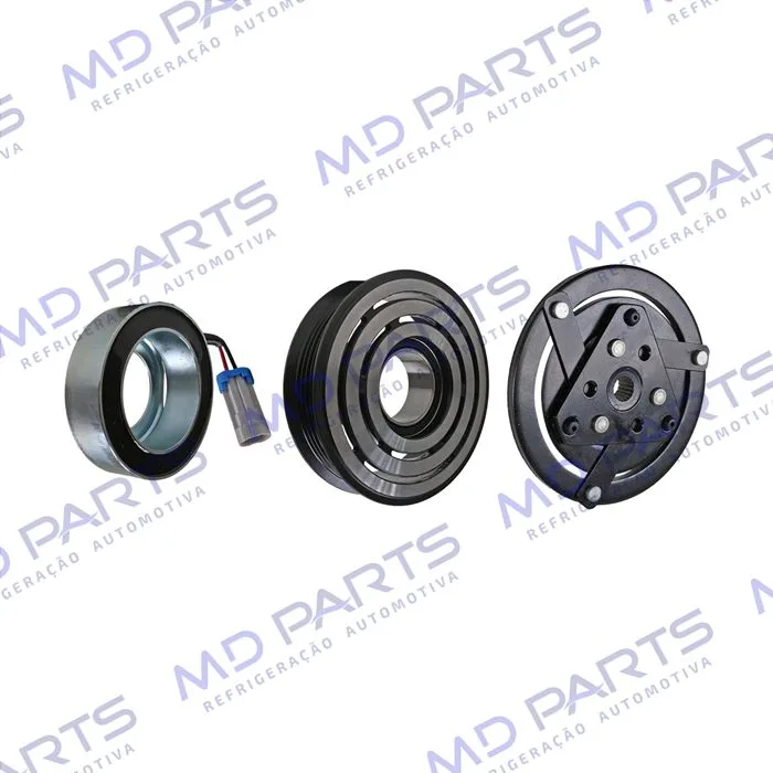 Conjunto de Embreagem do Compressor Original Scroll Chevrolet Prisma 2013 Até 2019 / Spin/Onix 2013> / Cobalt 2012> - 12 Volts Polia 5pk 103mm