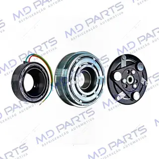 Conjunto de Embreagem do Compressor Original Honda Fit 2009> 12 Volts Polia 5pk 112mm