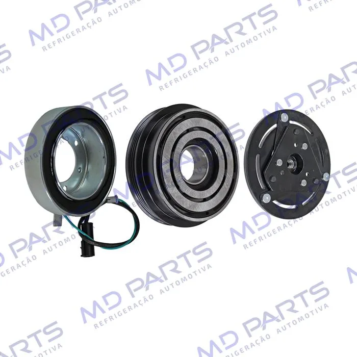 Conjunto de Embreagem do Compressor Valeo DSK-15DS Caminhão Volkswagen Constellation - 24 Volts Polia 4pk 120mm