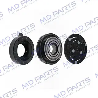 Conjunto de Embreagem do Compressor Denso Scroll Fiat Palio / Uno Fire 12 Volts Polia 5pk 120mm