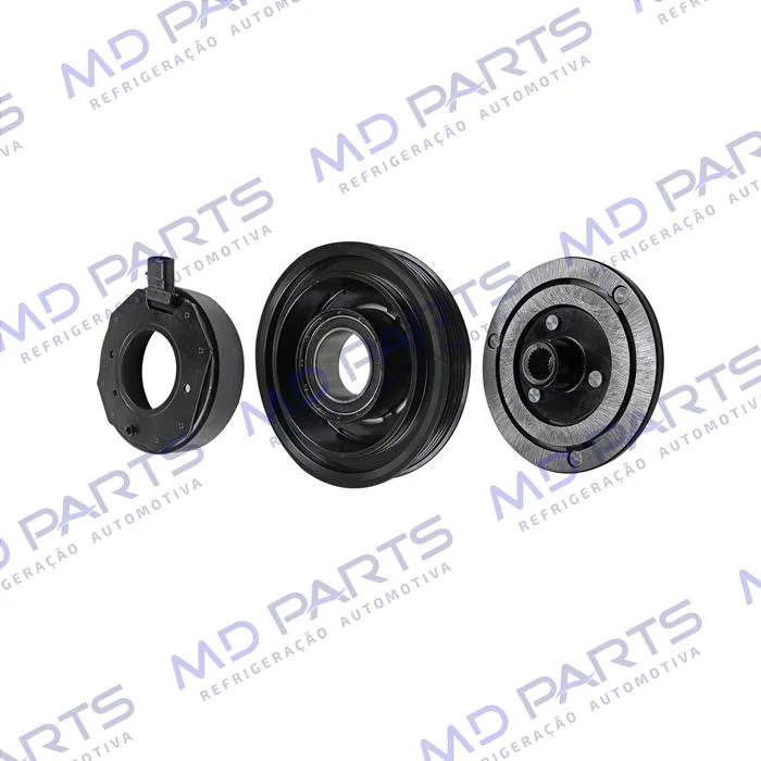 Conjunto de Embreagem do Compressor Denso Scroll Fiat Palio / Uno Fire 12 Volts Polia 5pk 120mm — foto 2