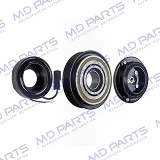 Conjunto de Embreagem do Compressor DF11 Hyundai HB20 Motor 1.0 - 12 Volts Polia 5pk 123mm