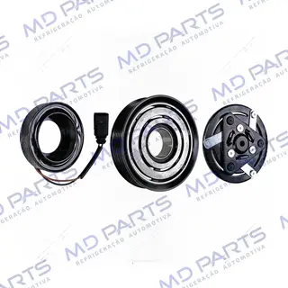 Conjunto de Embreagem do Compressor Mahle RC.600.476 Volkswagen Fox 2014>/ Gol G7 2016>/ UP 2014>/ Voyage 2017> - 12 Volts Polia 6PK 114mm