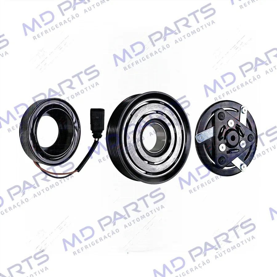 Conjunto de Embreagem do Compressor Mahle RC.600.476 Volkswagen Fox 2014>/ Gol G7 2016>/ UP 2014>/ Voyage 2017> - 12 Volts Polia 6PK 114mm