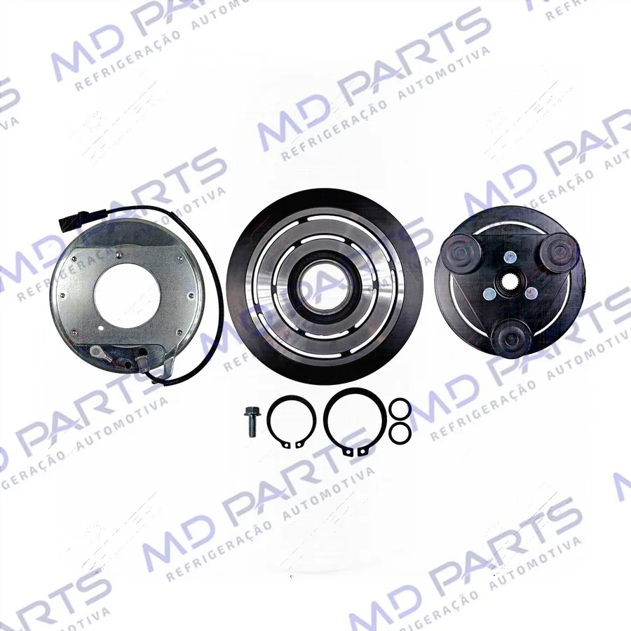 Conjunto de Embreagem do Compressor Calsonic Original Chevrolet S10 2012> Motor 2.8 Diesel - 12 Volts Polia 6pk 134mm