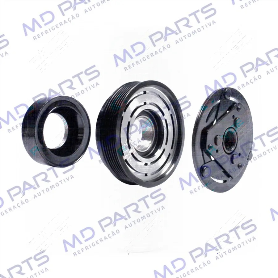 Conjunto de Embreagem do Compressor Harrison V5 Chevrolet Corsa >1998 12 Volts Polia 6pk 129mm