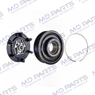 Conjunto de Embreagem do Compressor Denso 6SEU12C ND2 6QO820803D Volkswagen Polo Novo do Compressor RC.600.361 - 12 Volts Polia 6pk 115mm