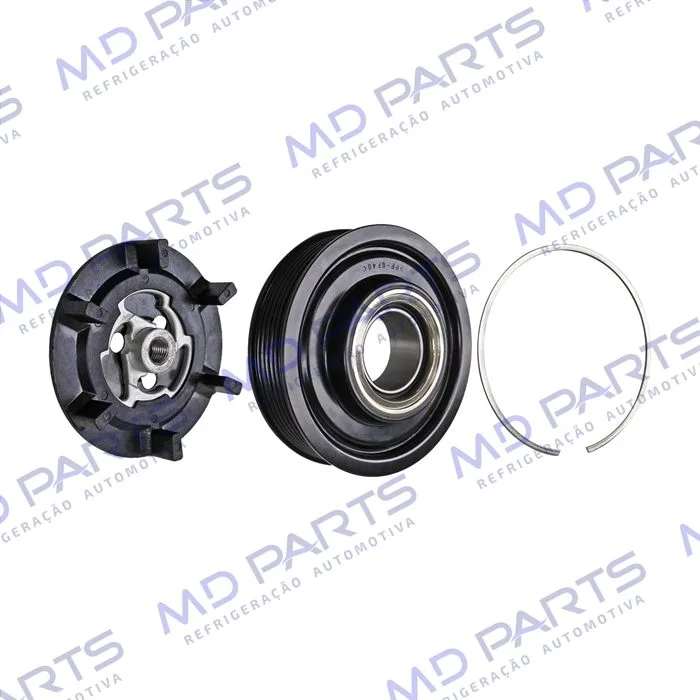 Conjunto de Embreagem do Compressor Denso 6SEU12C ND2 6QO820803D Volkswagen Polo Novo do Compressor RC.600.361 - 12 Volts Polia 6pk 115mm