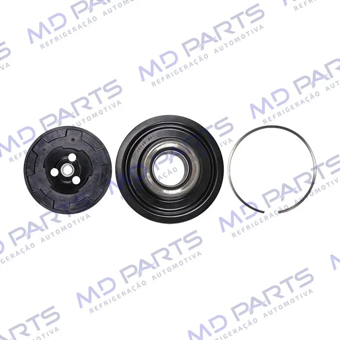 Conjunto de Embreagem do Compressor Denso 6SEU12C ND2 6QO820803D Volkswagen Polo Novo do Compressor RC.600.361 - 12 Volts Polia 6pk 115mm — foto 3