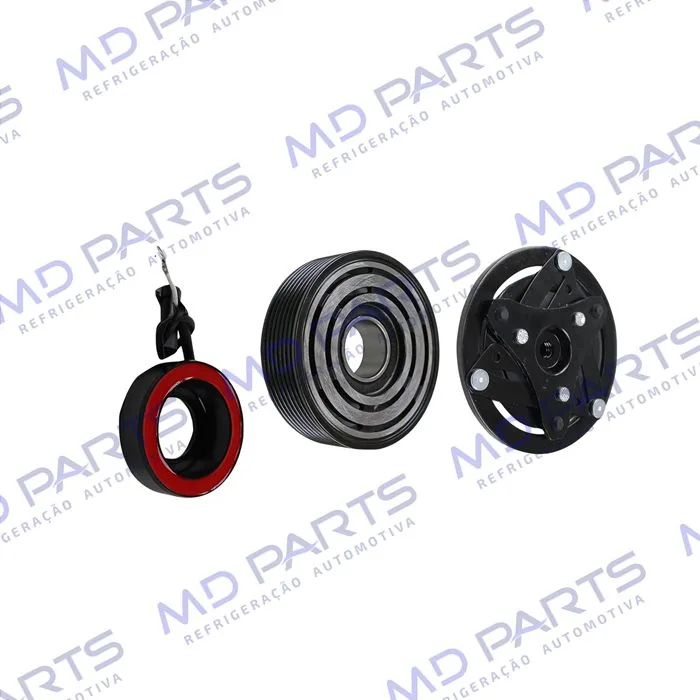 Conjunto de Embreagem do Compressor Denso 10SR13C RC.600.370 Toyota Etios - 12 Volts Polia 7pk 105mm