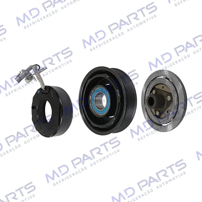 Conjunto de Embreagem do Compressor 10SRE11C Toyota Hilux 2.8 - 12 Volts Polia 7pk 125mm — foto 2
