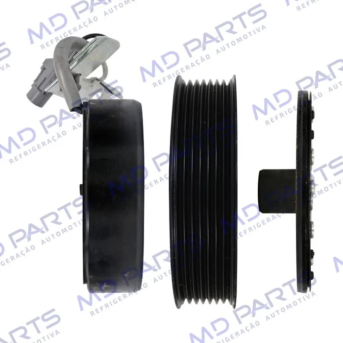 Conjunto de Embreagem do Compressor 10SRE11C Toyota Hilux 2.8 - 12 Volts Polia 7pk 125mm — foto 5