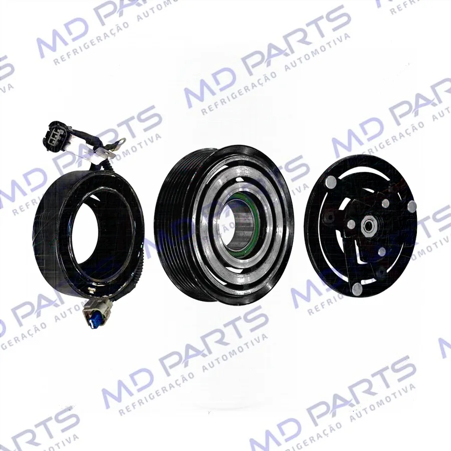 Conjunto de Embreagem do Compressor RC.600.483 Honda Civic Motor 1.5 Geração 10 2017> 12 Volts Polia 7pk 114mm