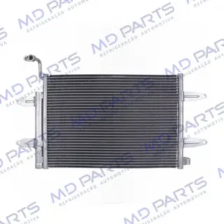 Condensador Volkswagen Polo/ Fox 2003> / Gol/ Voyage/ Saveiro Fluxo Paralelo Original - Sistema Denso OEM: 5Z0820411E