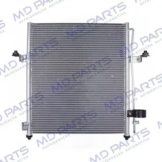 Condensador Mitsubishi L200 Triton HPE Gasolina V6 / Diesel 2007 Até 2011 / Pajero Dakar Fluxo Paralelo OEM: MN123642