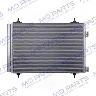 Condensador Citroën C4 Picasso 2.0 16 Válvulas Gasolina/ C4 2.0 16 Válvulas Flex 2009>/ C4 Lounge THP/ Peugeot 307/ 308/ 3008/ 408/ RCZ Fluxo Paralelo OEM: 6455GH