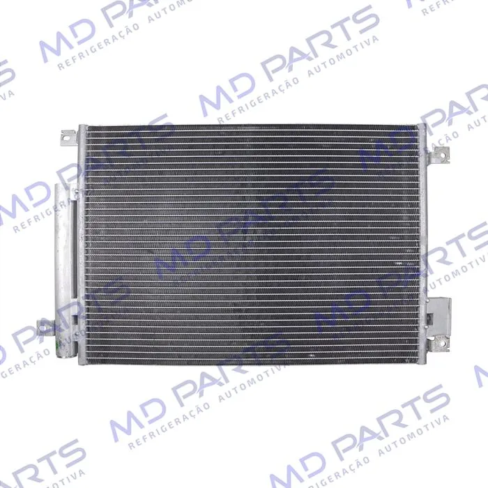 Condensador Fiat Uno 2010> / Palio 2012> / Grand Siena Motor E-Torq Sistema Valeo Fluxo Paralelo OEM: 51846316