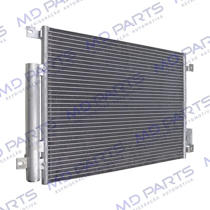 Condensador Fiat Uno 2010> / Palio 2012> / Grand Siena Motor E-Torq Sistema Valeo Fluxo Paralelo OEM: 51846316 — foto 2