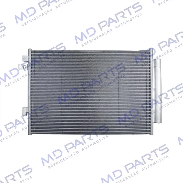 Condensador Fiat Novo Uno 2017> / Mobi 2017>/ Strada 2019> Sistema Denso Fluxo Paralelo OEM: 52033773