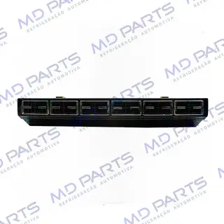 Caixa Evaporadora Universal Micro-Bus com Válvula Block 6 Difusores 2 Motores 3 Velocidades - 12 Volts com Painel 32000 BTUS