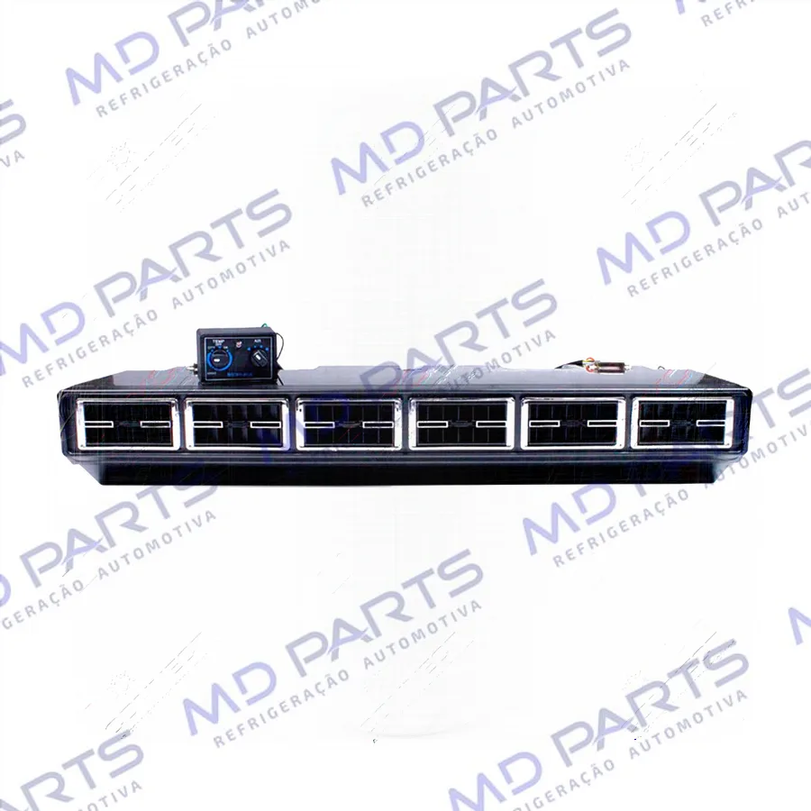 Caixa Evaporadora Universal Micro-Bus com Válvula Block 6 Difusores 2 Motores 3 Velocidades - 24 Volts com Painel 32000 BTUS